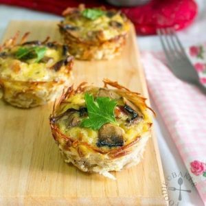 Potato Crusted Mushroom Tarts potatocrusted 2