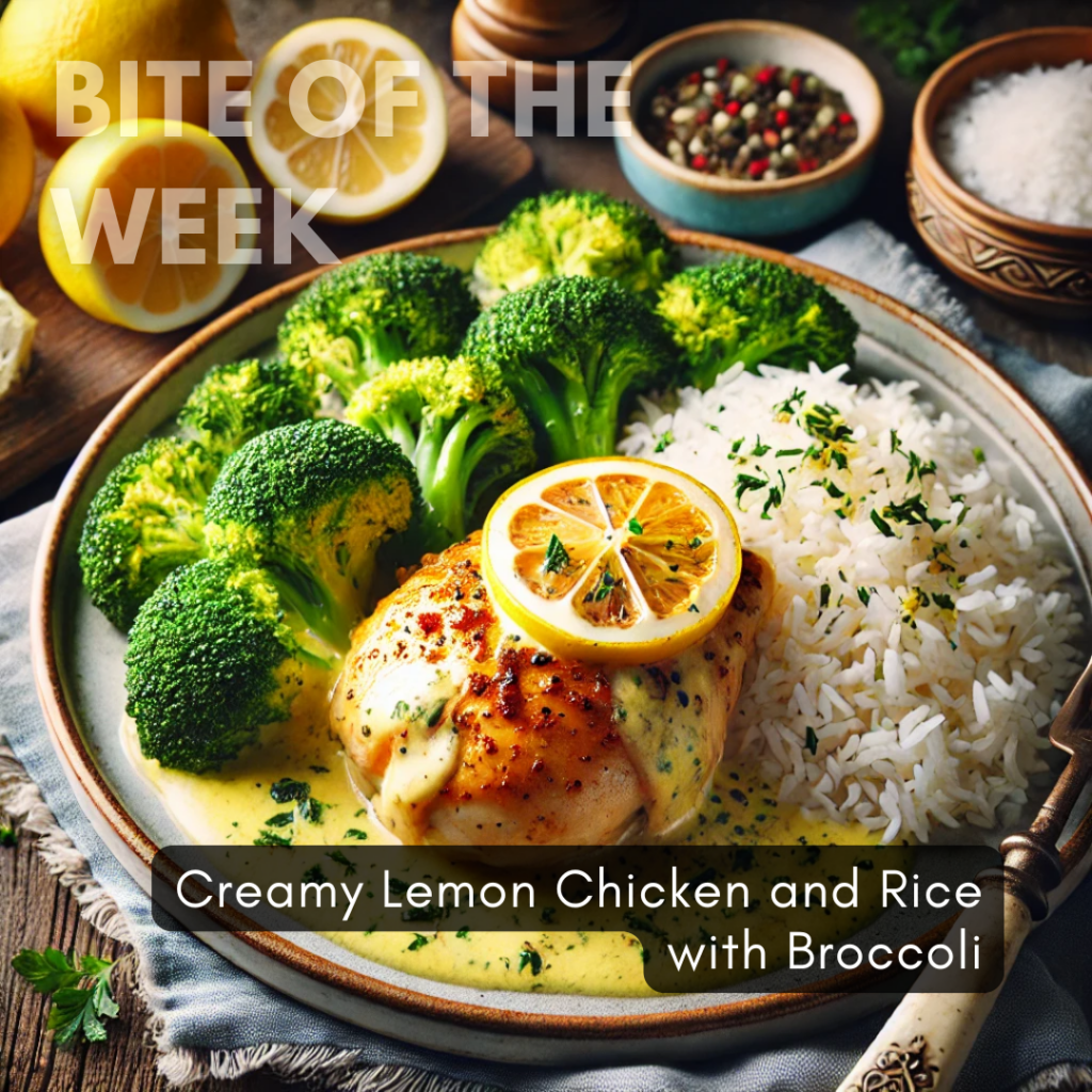 Creamy Lemon Chicken And Rice With Broccoli